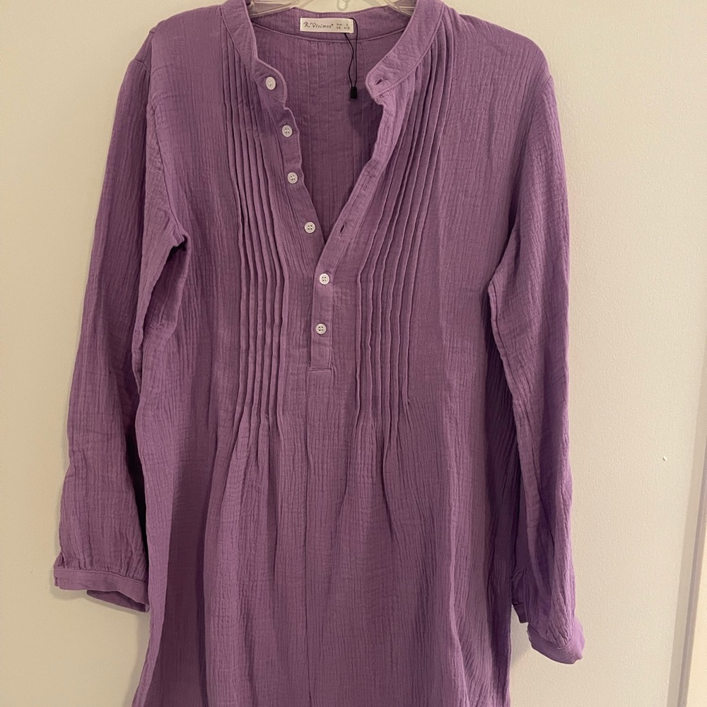 Purple shirt dress new